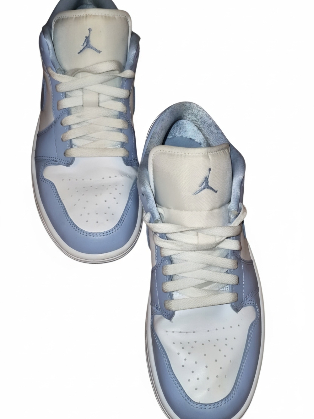 Nike Air Jordan Low Top Sneakers - White/Light Blue